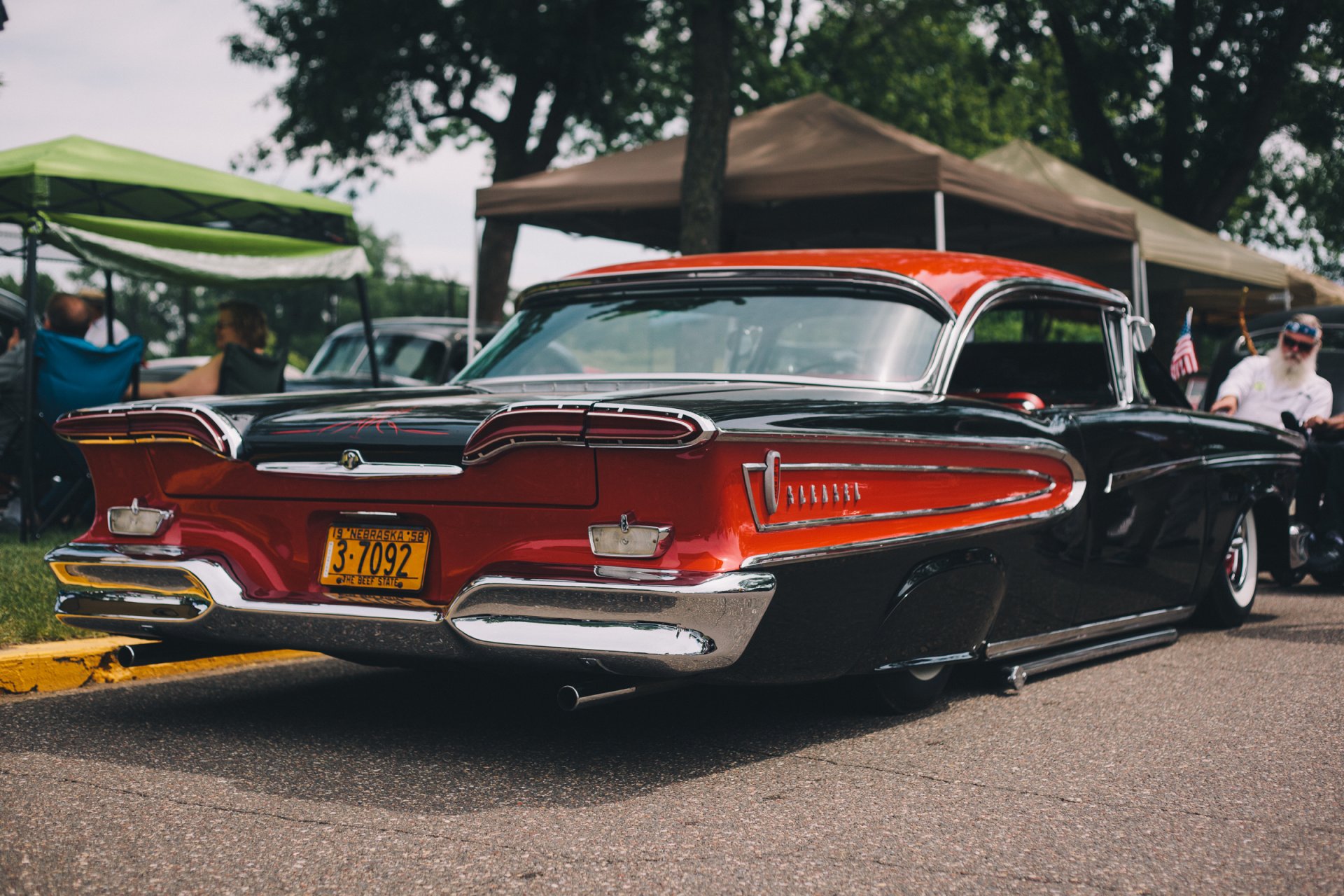 edsel corsair sl edsel auto vista posteriore classico retrò