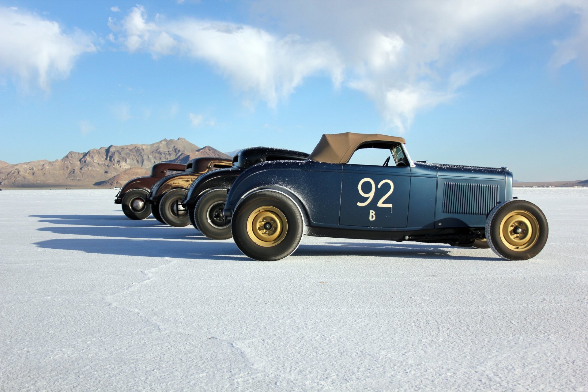 bonneville utah stati uniti corsa deserto vintage