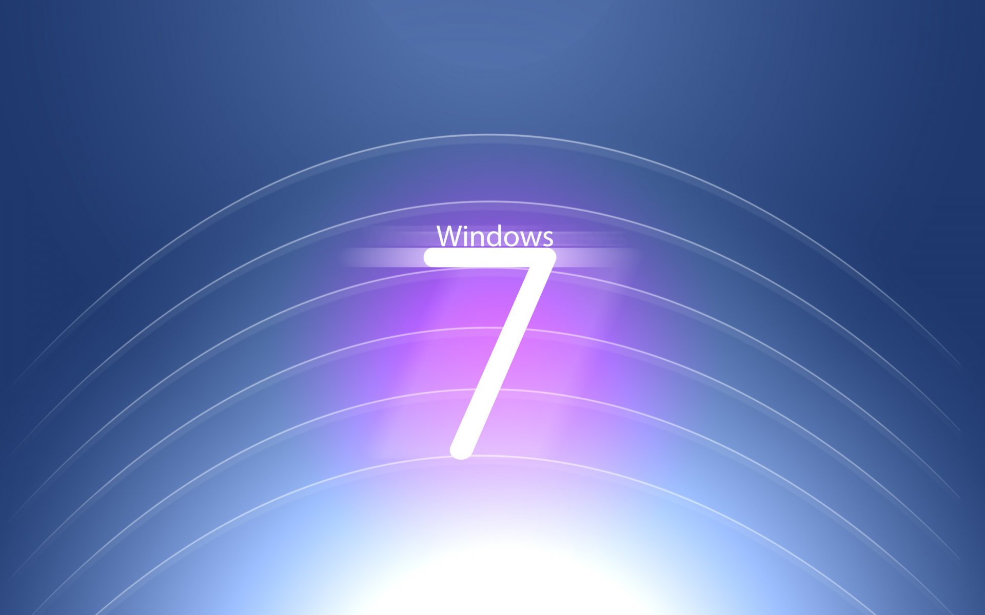 windows verschwommen seven logo 7 embleme linien licht design blauer hintergrund logo cifra bogen