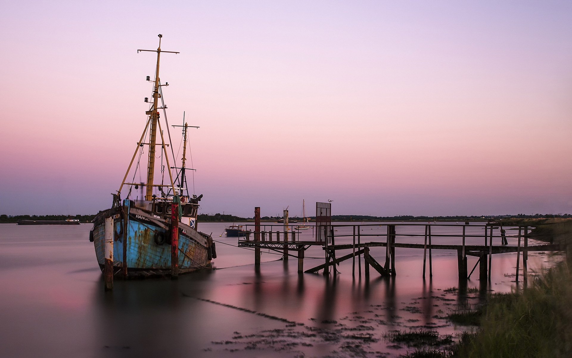 barco puesta de sol piscina heybridge gran tubo