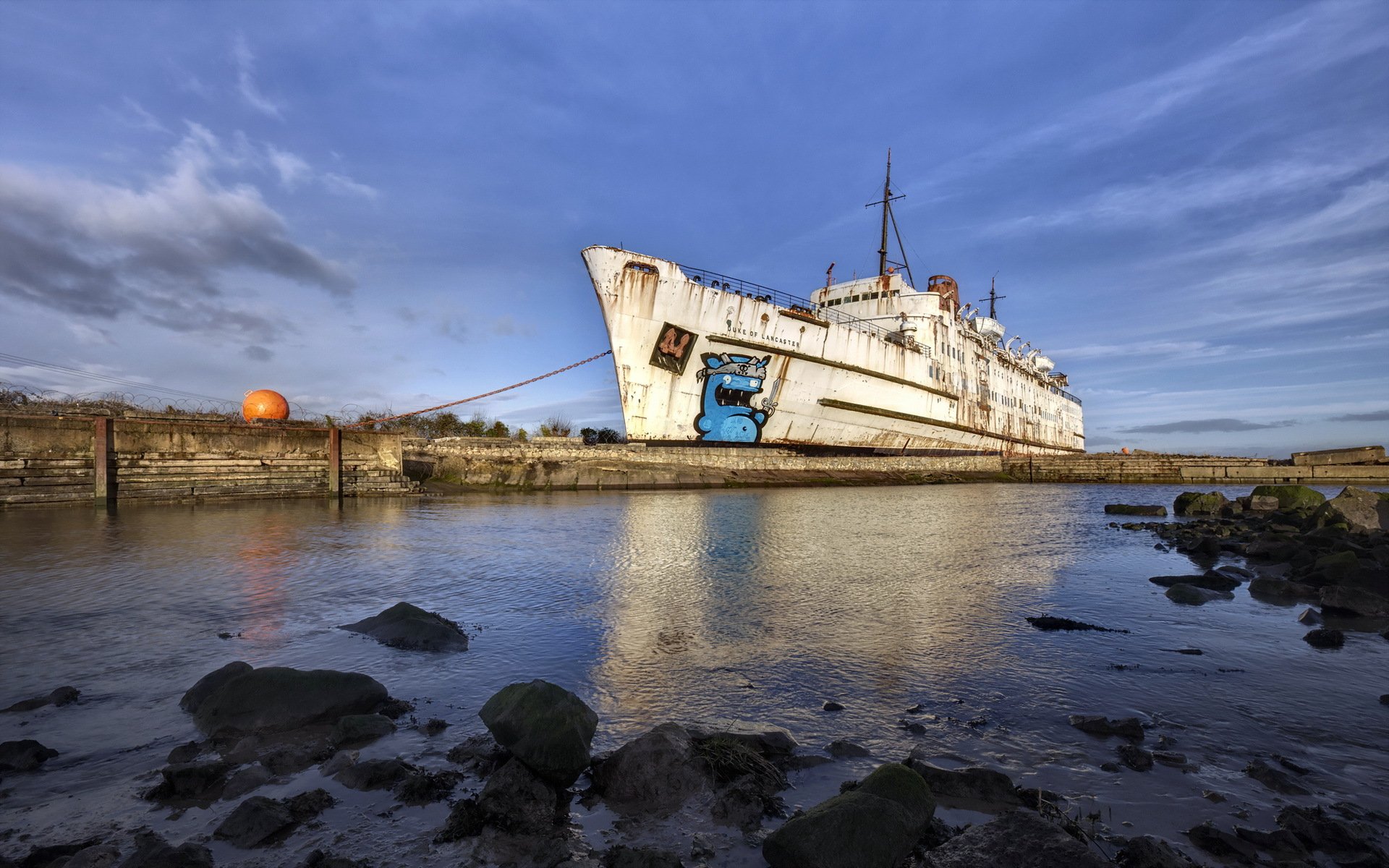 navire quai mer