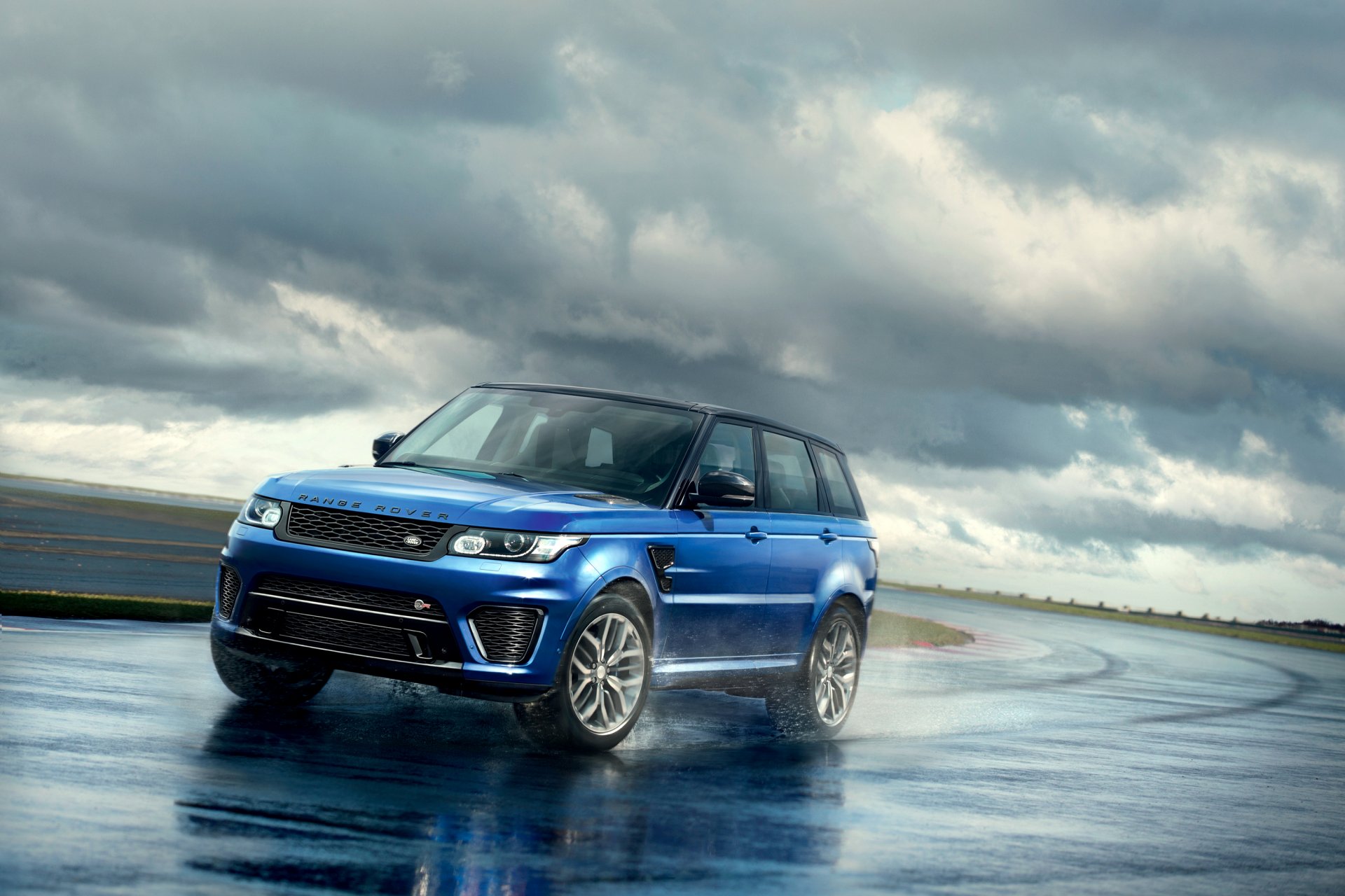 land rover range rover 2015 sport svr bleu voiture photo