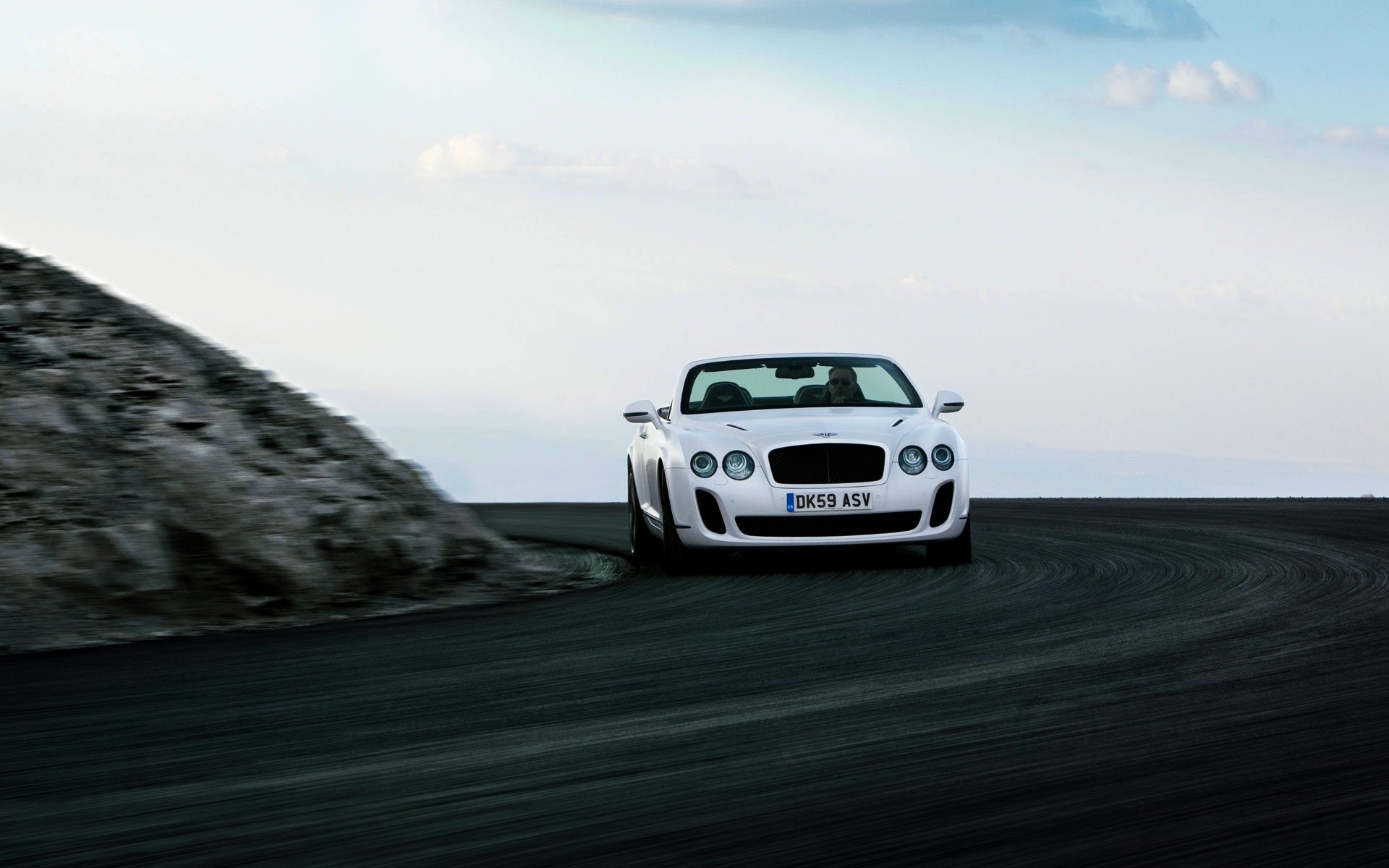 bentley continental gt ss blanc auto avant route convertible