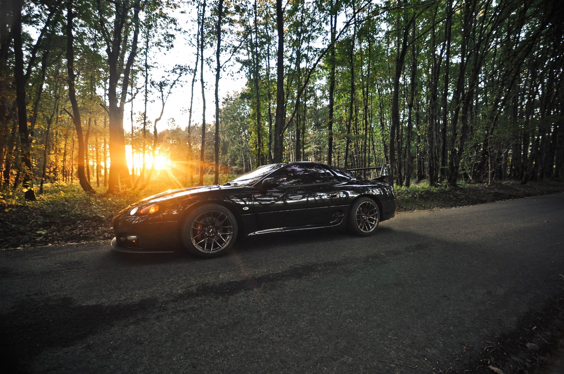 mitsubishi 3000gt negro mitsubishi 3000gt maldito puesta de sol