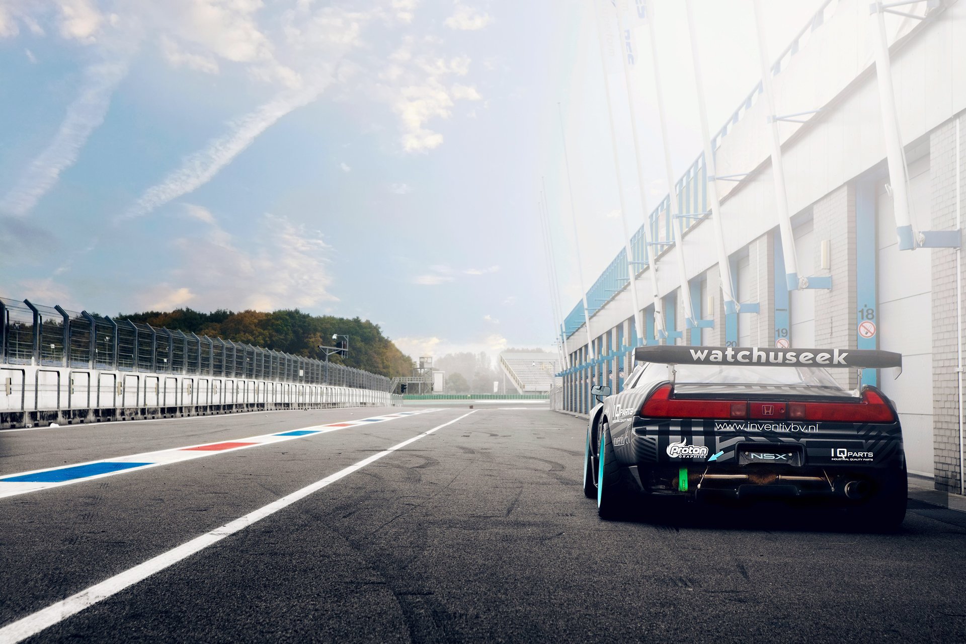 honda nsx time attack racecar germany track