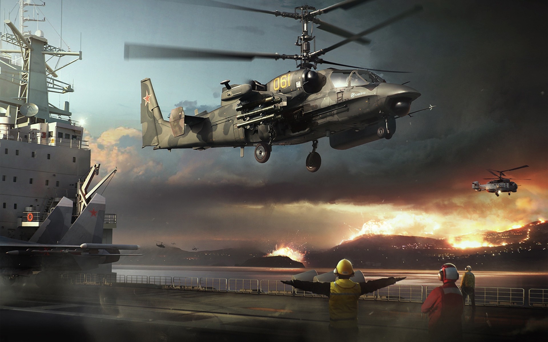 ka-52 russia war the carrier on helicopters him