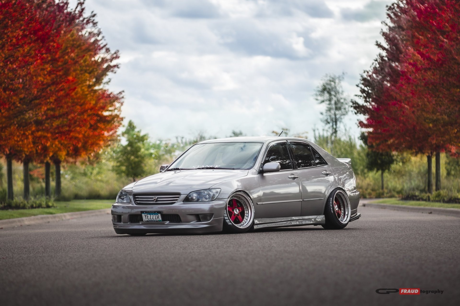 toyota lexus is200 höhe tuning niedrig jdm herbst position