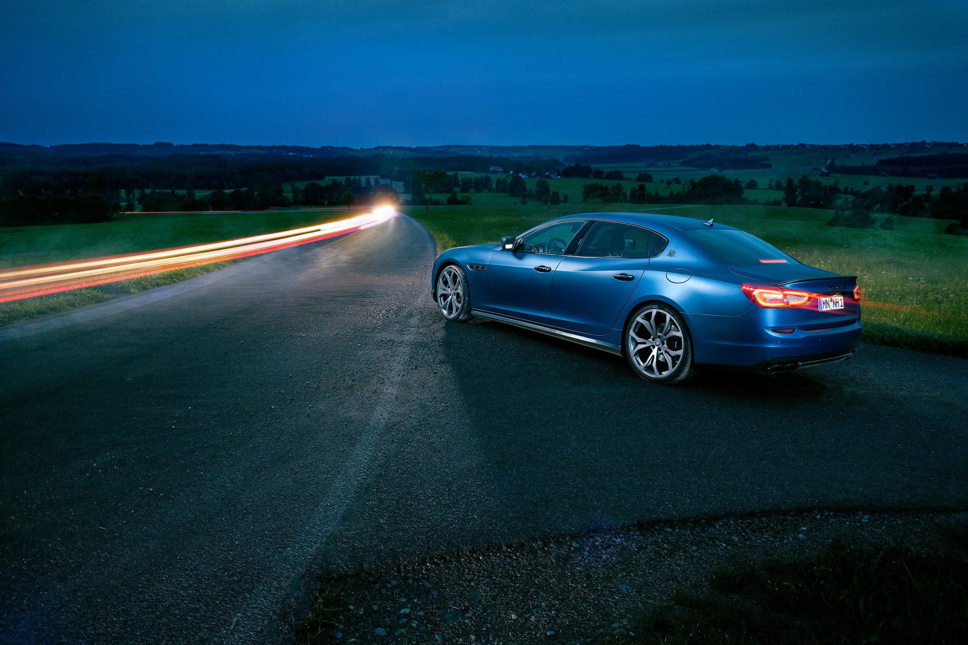 maserati quattroporte novitec exposition auto nuit