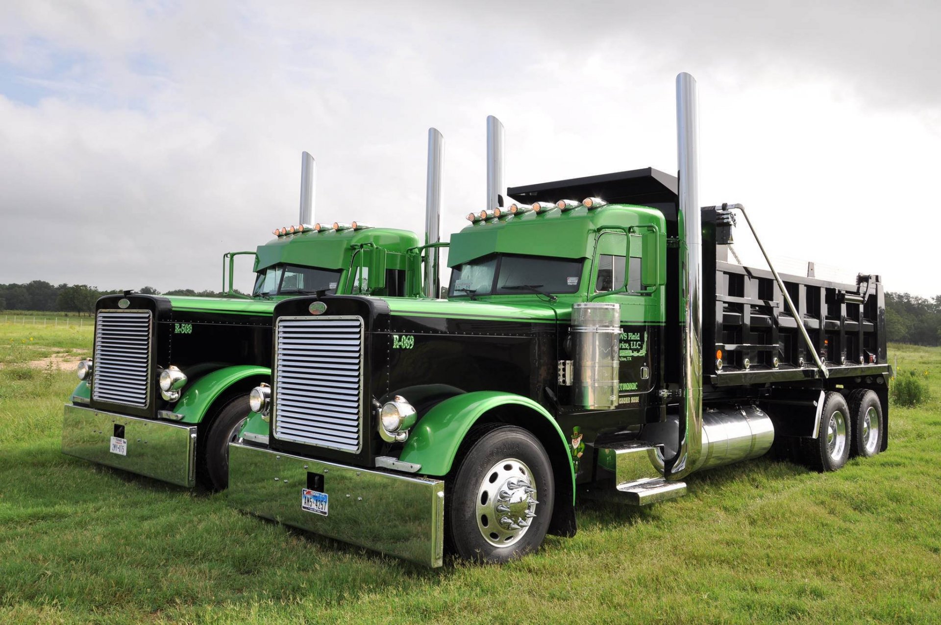 peterbilt peterbilt camión frente cromo tractor