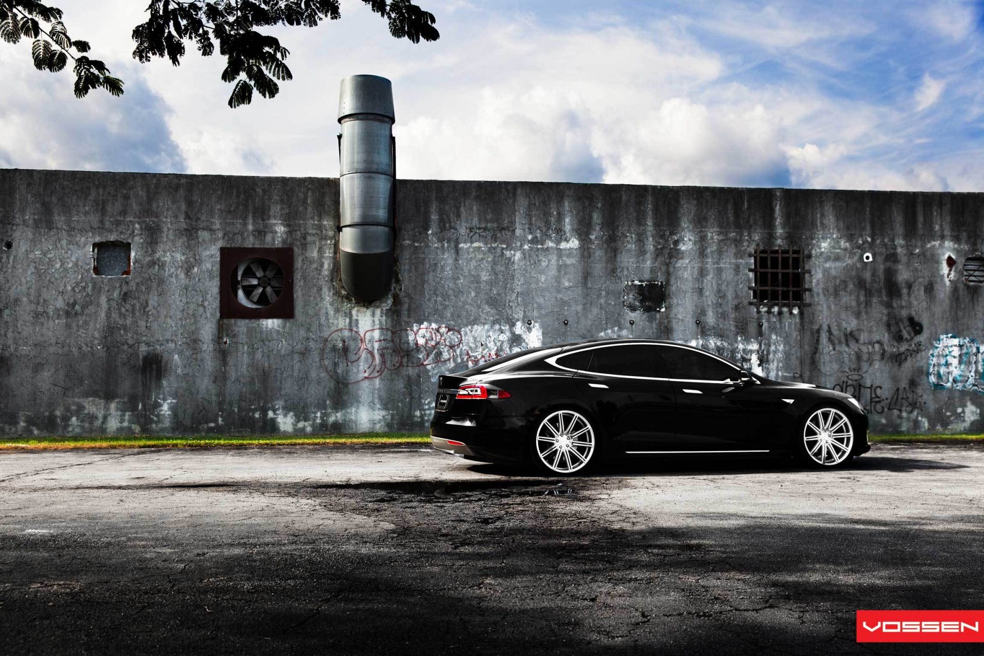 tesla modèle s voiture électrique noir