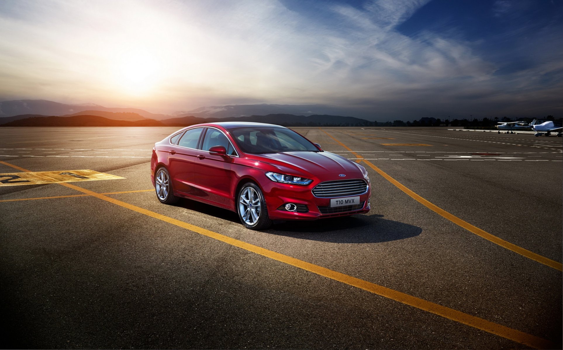 ford 2015 mondeo bourgogne métallique voiture photo