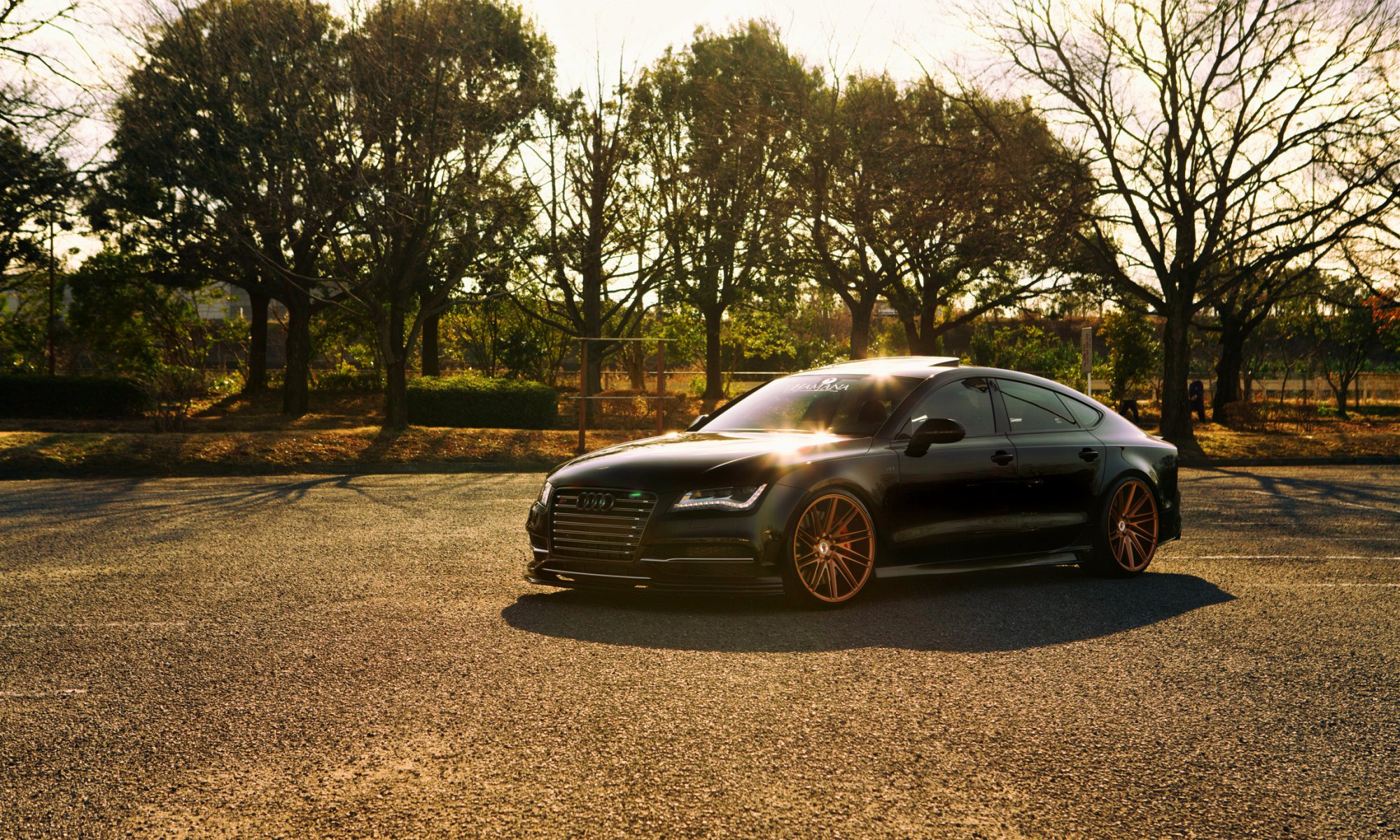 audi a7 noir avant vossen roues