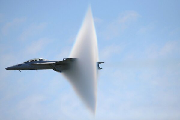 THE FIGHTER OVERCOMES THE SOUND BARRIER