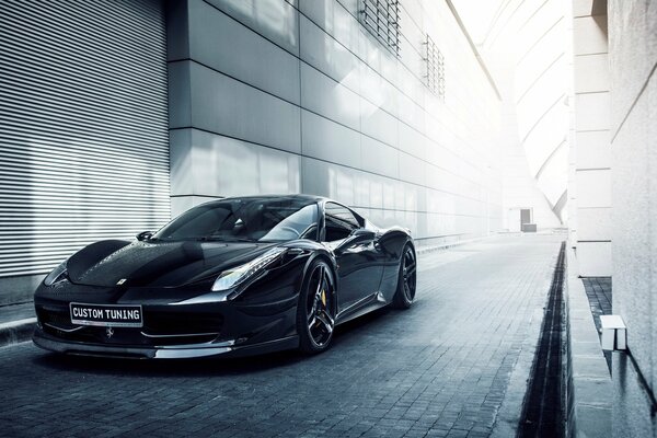 Ferrari negro vorsteiner en Italia