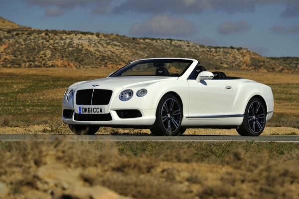 Un cabriolet de prestige sur la route des prairies