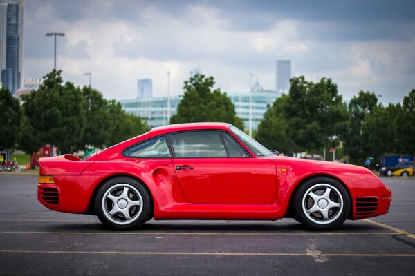 Vintage Classico Rosso Porsche