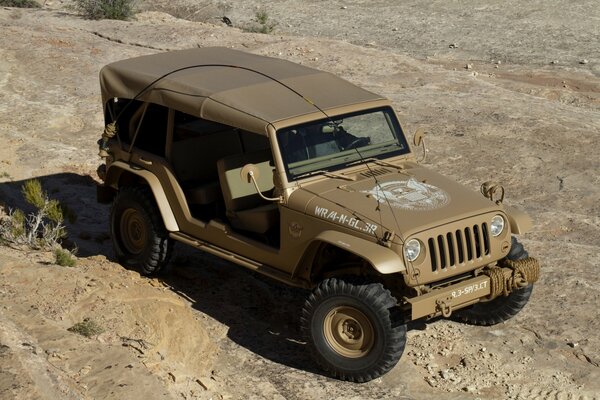 Jeep 2015 in a desert area