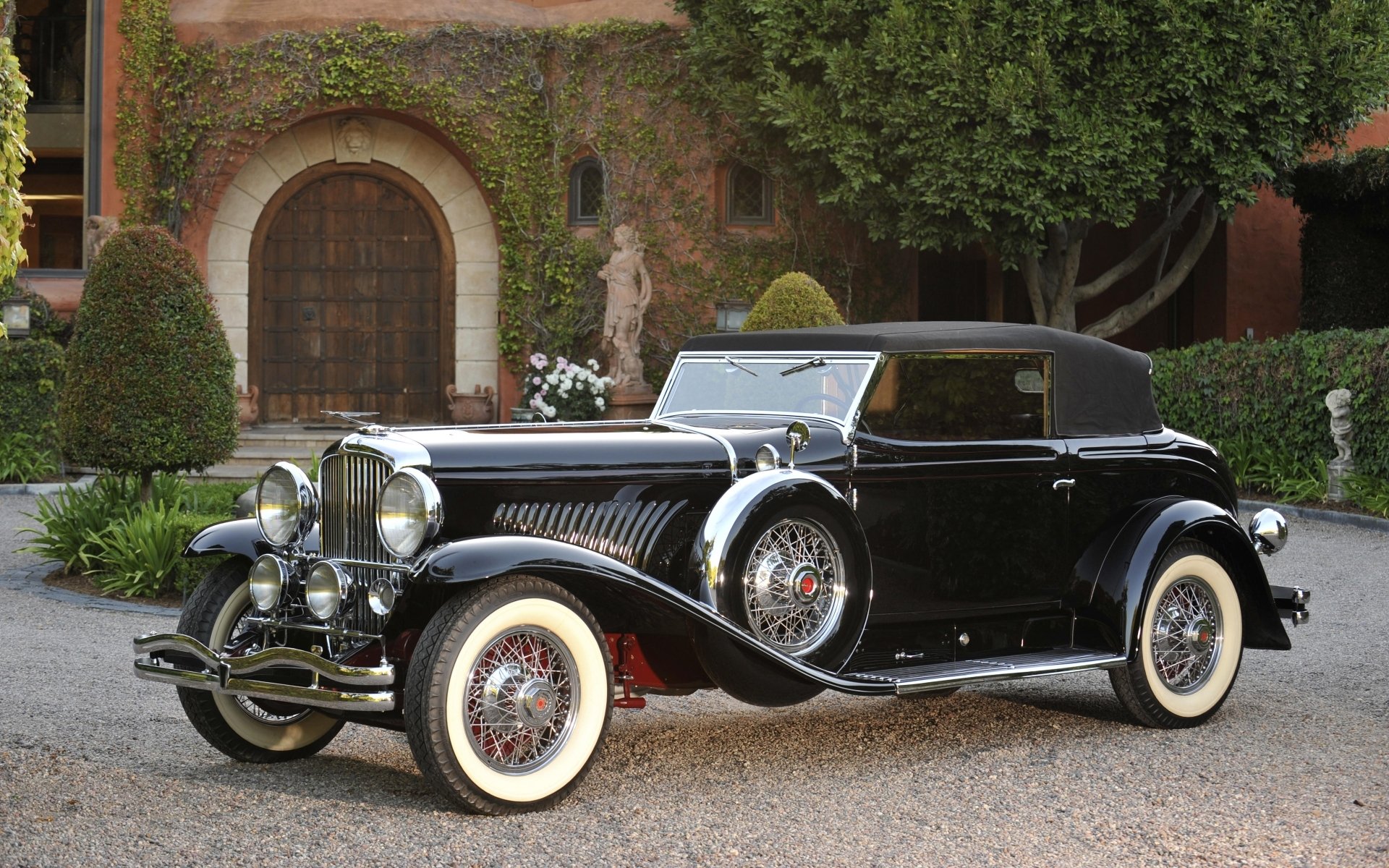 duesenberg j convertibile victoria swb da rollston 1933 anteriore sfondo