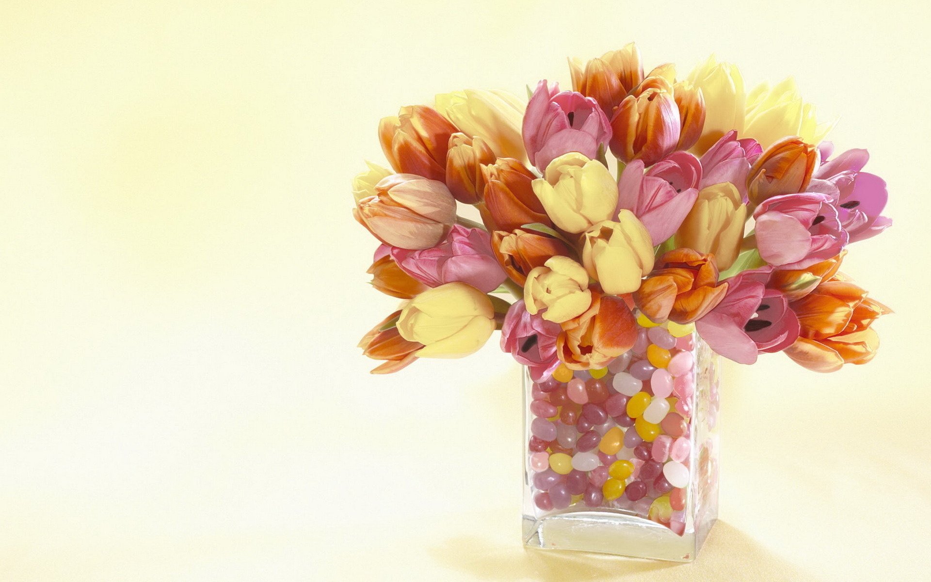 flowers vase tulips bouquet