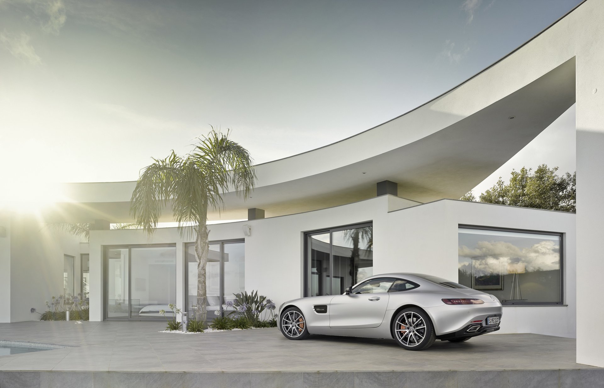 mercedes benz amg gt plata 2015 coupé casa sol