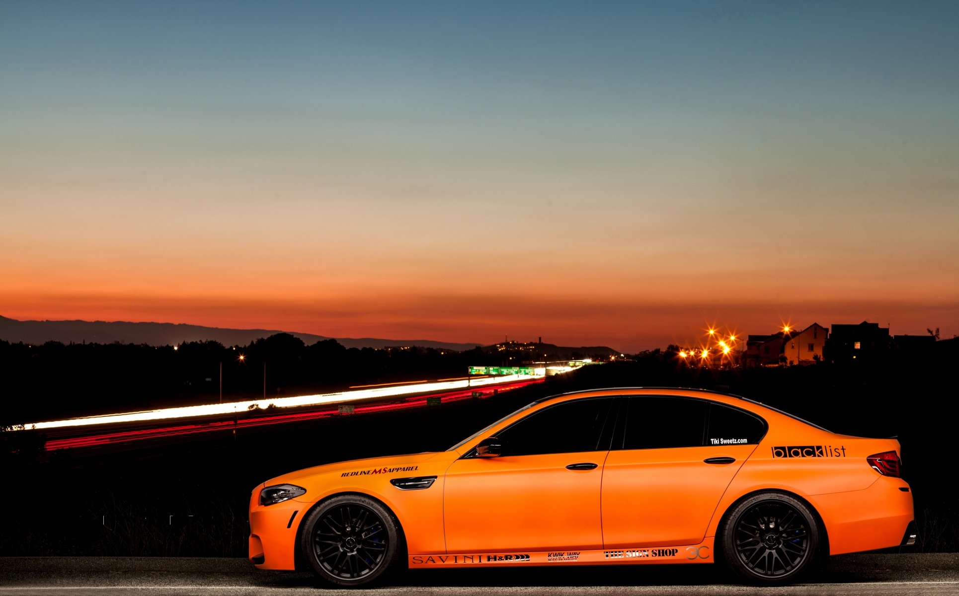 bmw m5 f10 naranja mate bmw perfil llantas