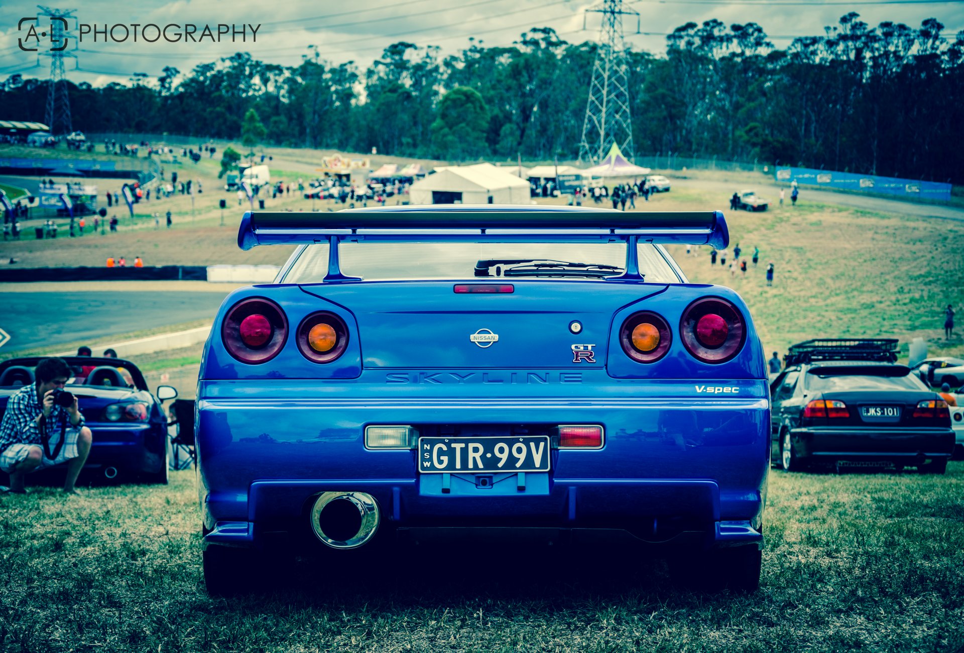 nissan nissan horizonte skyline r34 gtr auto coche azul