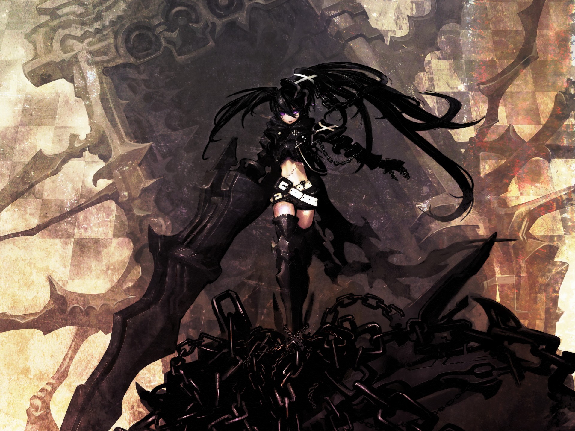 black rock shooter blask come la morte spada