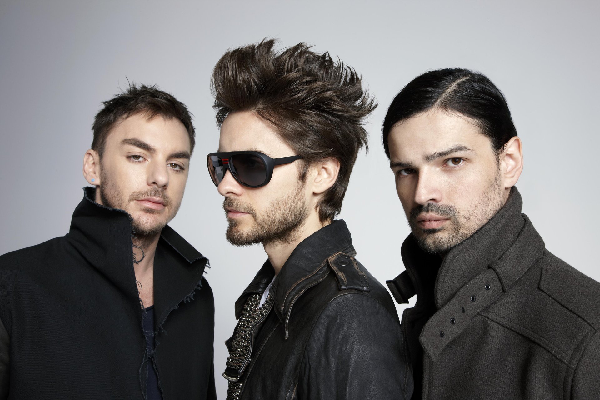 barbas 30 seconds to mars jared leto jared leto hombres colectivo trío gafas fondo cerdas sin afeitar