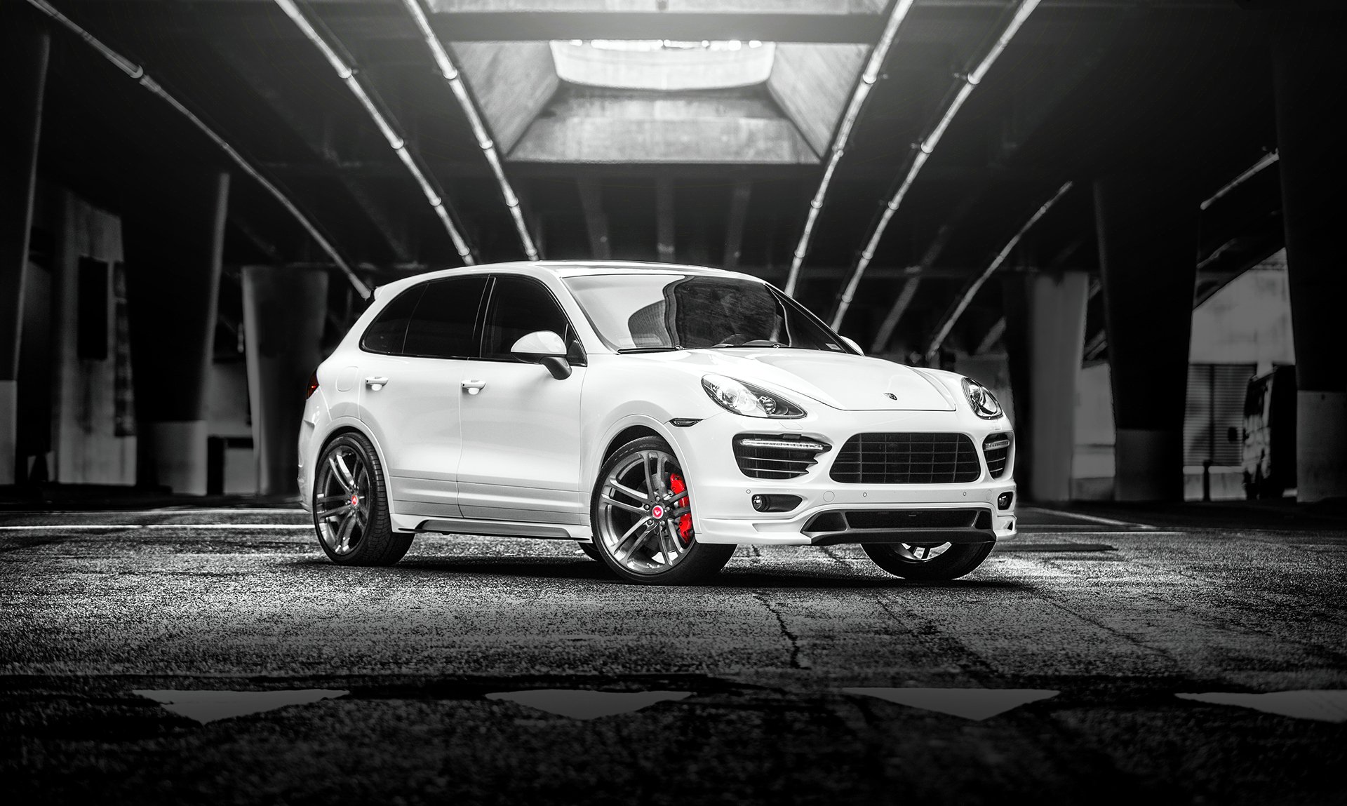 porsche v-ct edition cayenne turbo blanc avant