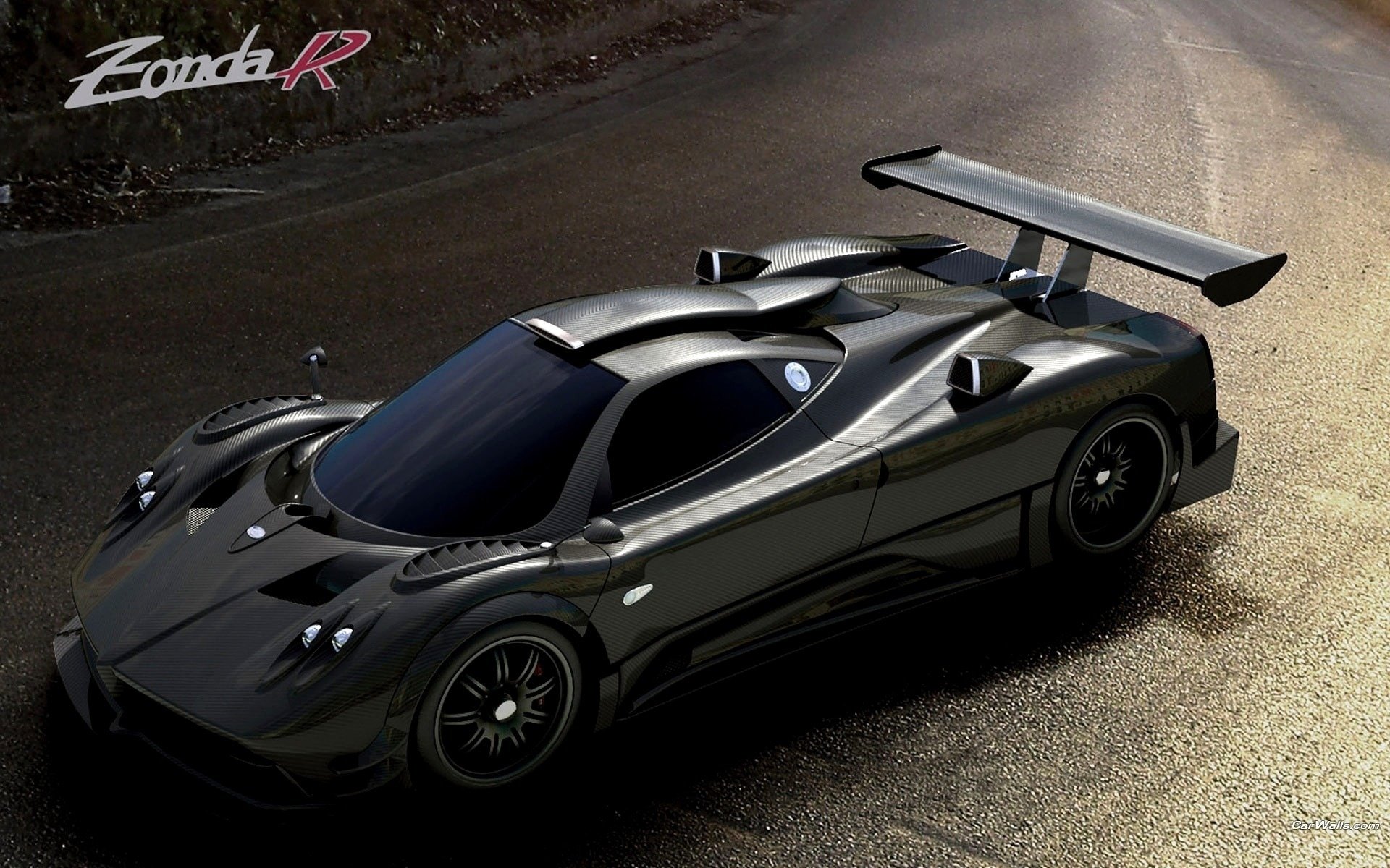 zonda-r samochód sportowy sportowy drogowy materiał auto samochód szary auto wieczór tuning samochód sportowy transport transport samochodowy