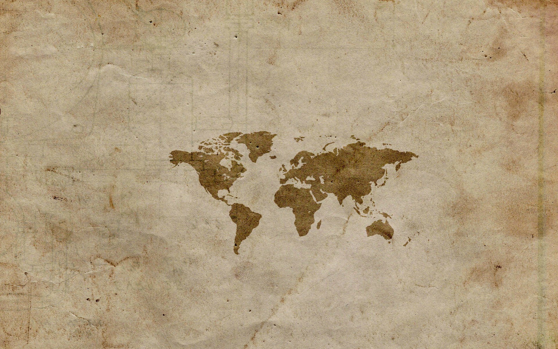 map minimalism the world paper easy