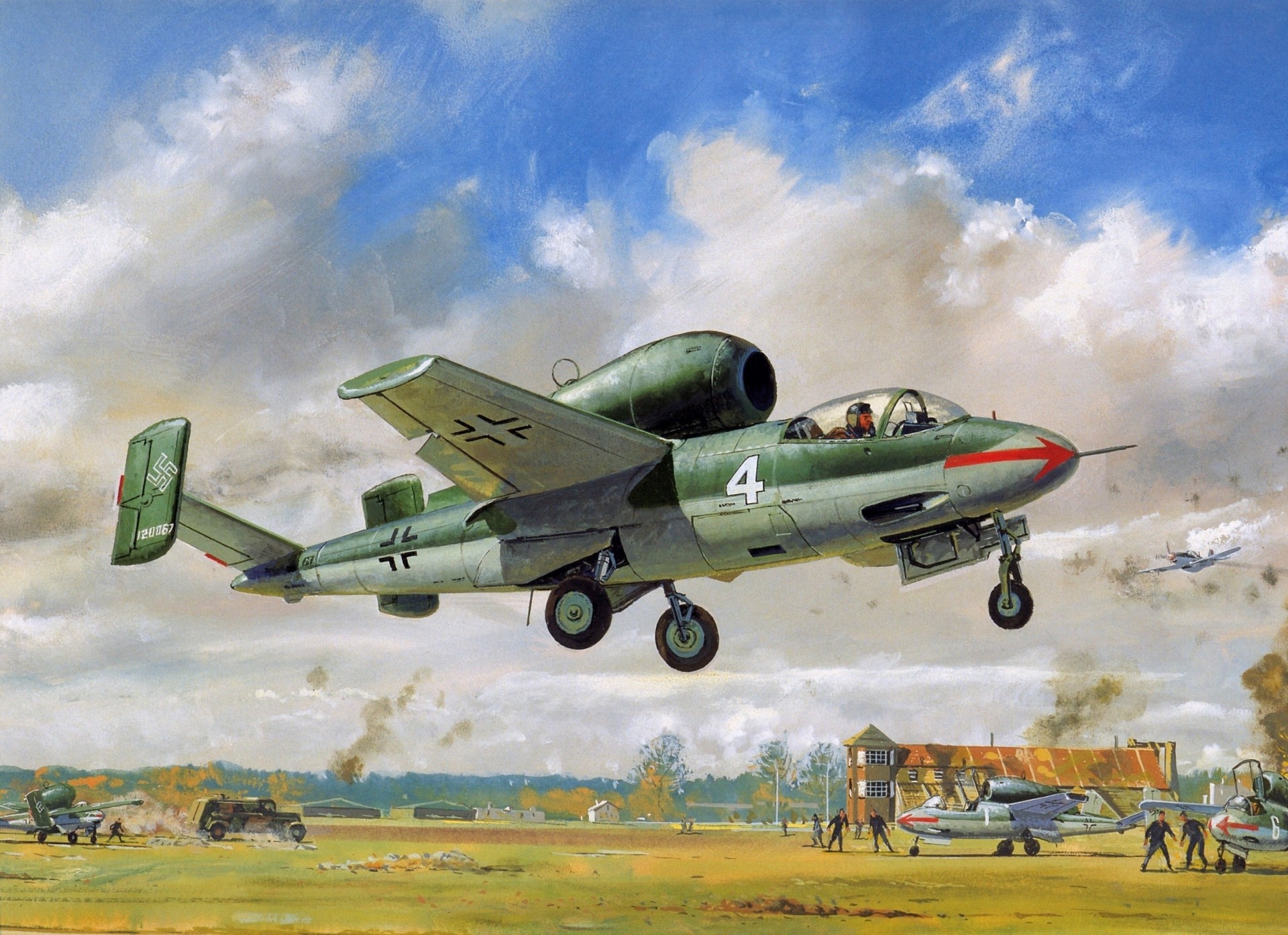 heinkel clouds war picture sky