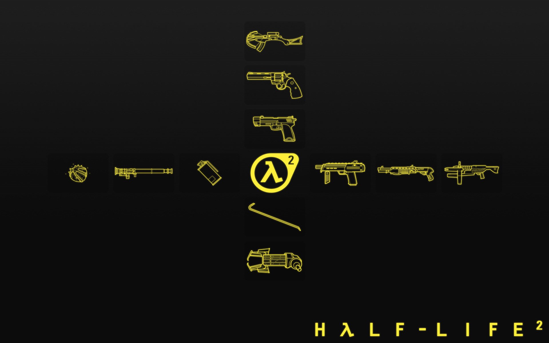 half-life 2 minimalismo arsenale logo armi texture disegni anime