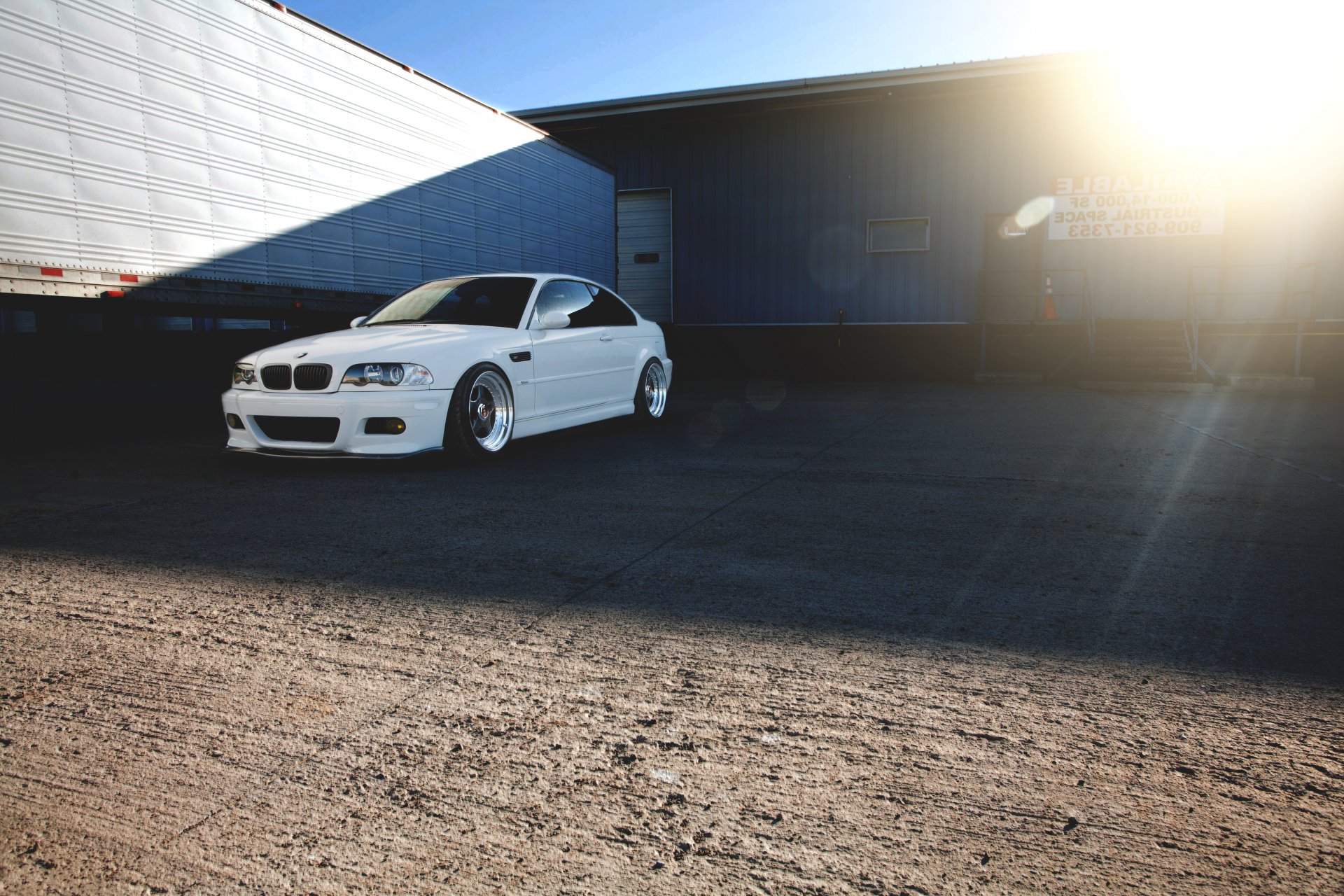 bmw m3 e46 blanc bmw ombre éblouissement soleil