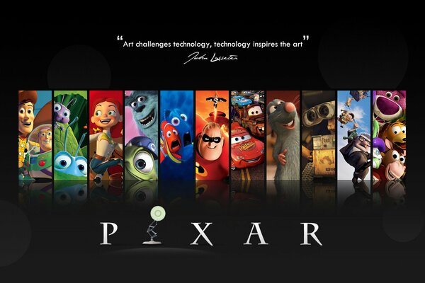 Assorted cartoons from pixar dig