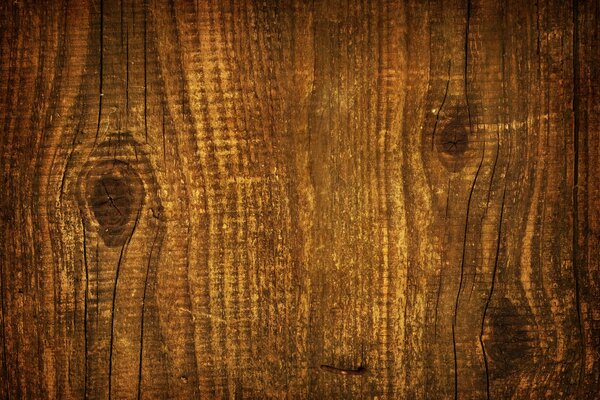 Wooden board with knots. Wooden texture