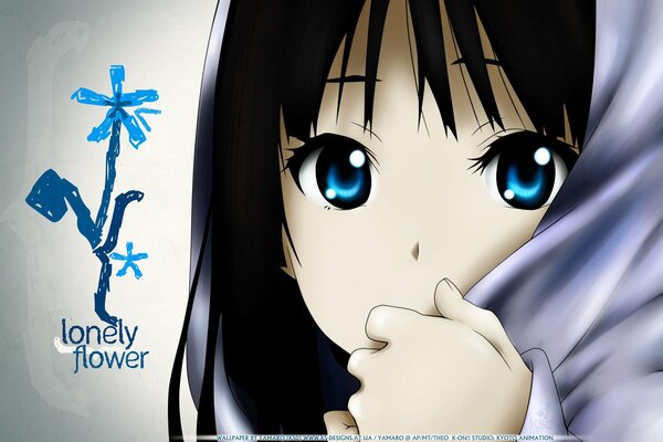 Anime girl with big expressive eyes