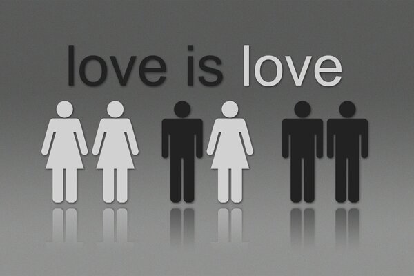 Love is a feeling that has no gender