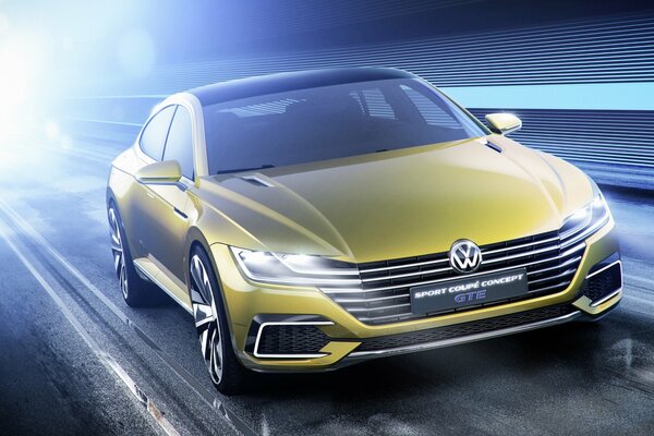 Volkswagen d or 2015 sur route