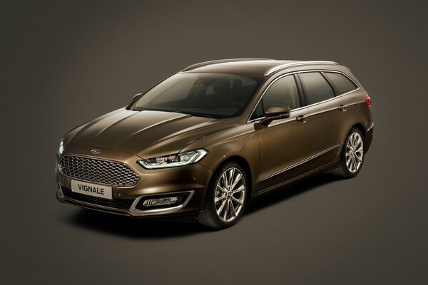 Ford vignale on a gray neutral background