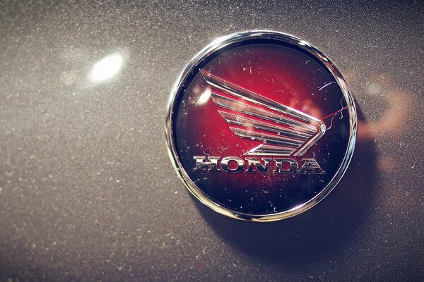 Insignia de la motocicleta de Honda Close-up