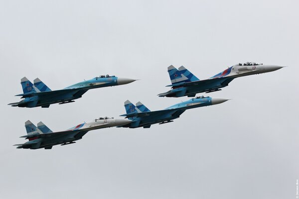 Sukhoi Su-27 fighter jet Russian air show