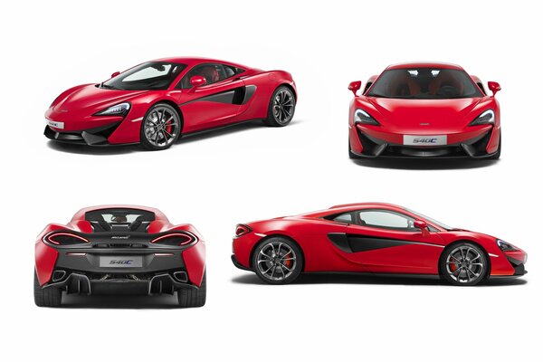 Ver el coche de McLaren desde diferentes ángulos