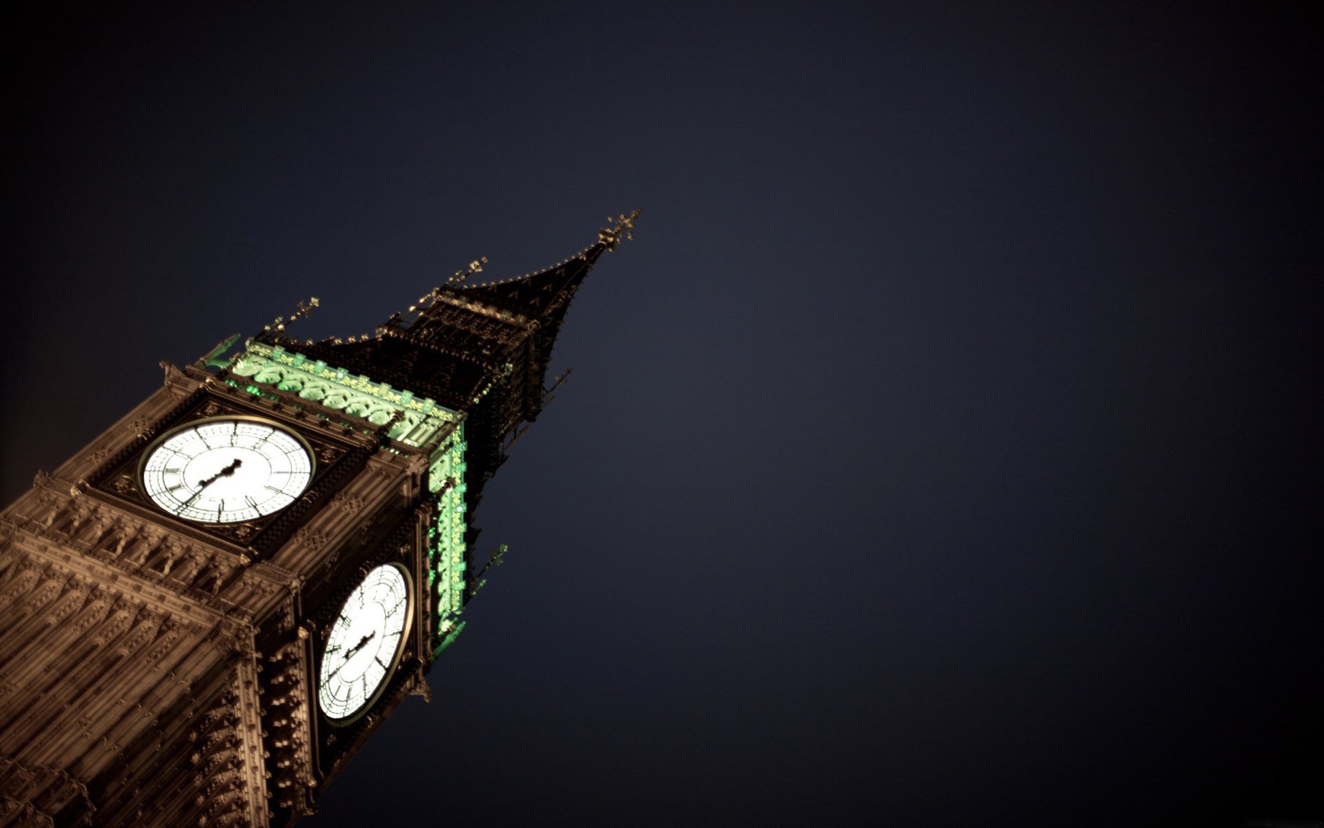 londra big ben inghilterra gran bretagna orologio notte città cielo notturno luci della città