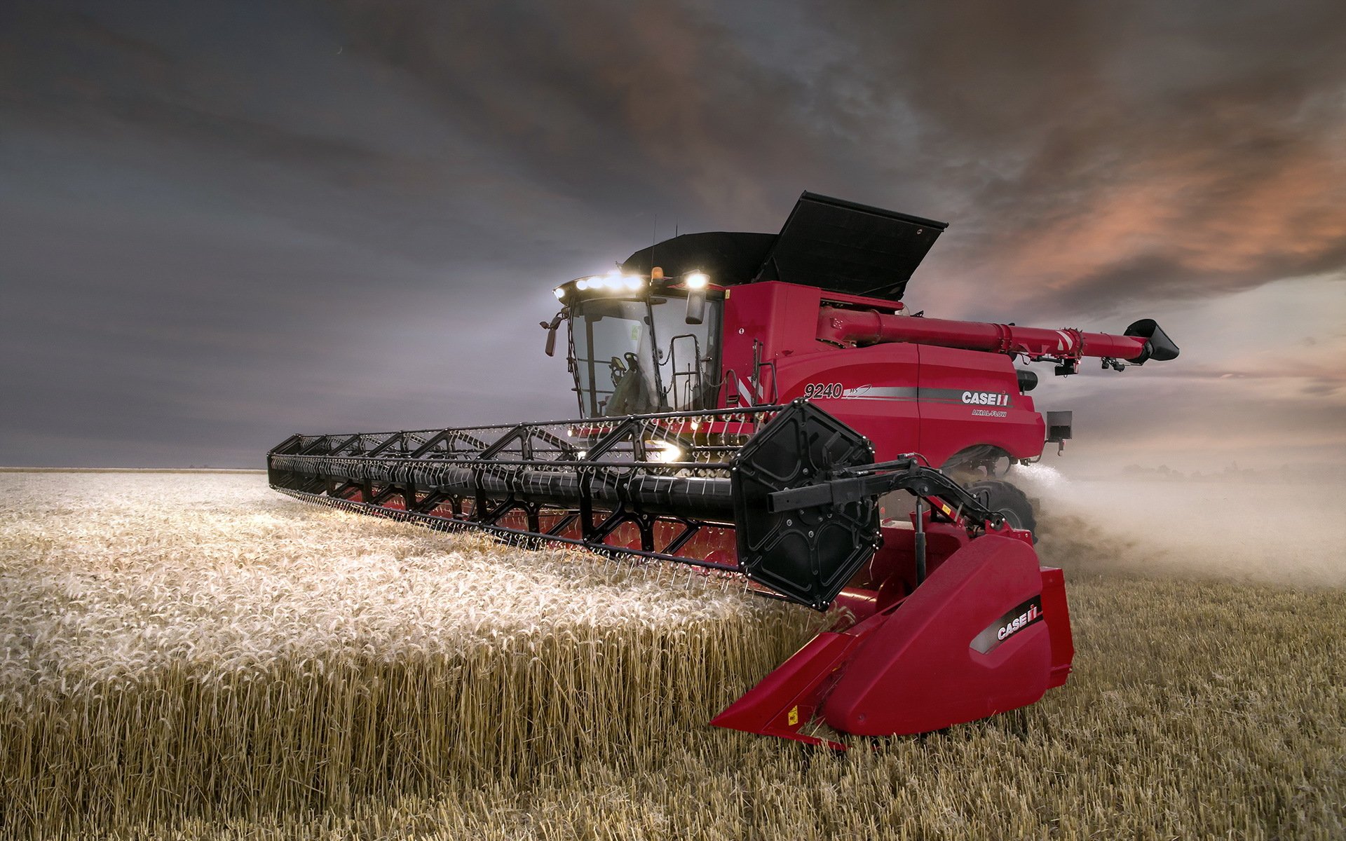 case ih axial flow 9240 kombajn pole