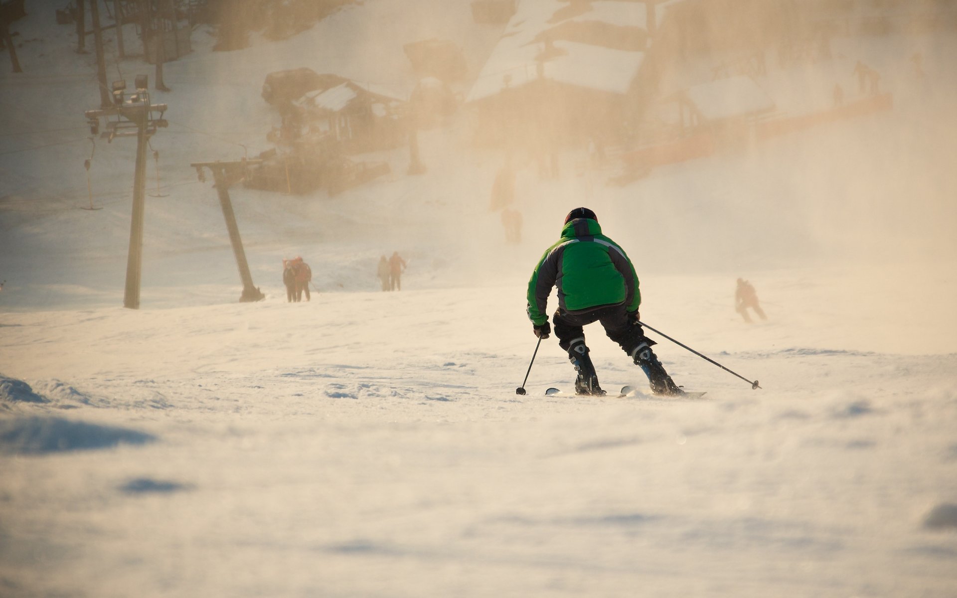 skifahrer schnee licht sport ski winter schleier abstieg menschen zuhause land