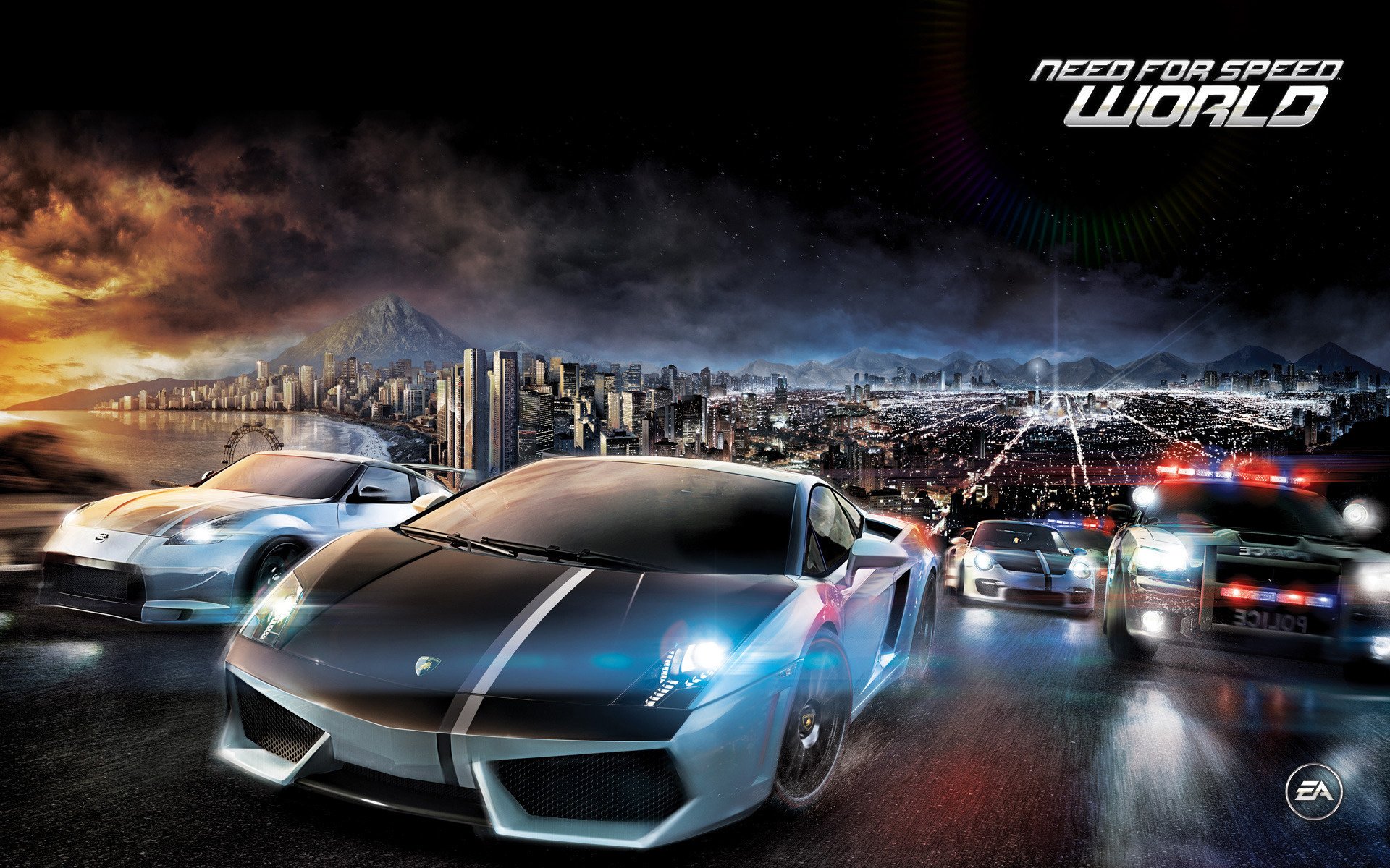 lamborghini nissan racing-a nfs need for speed world online ea electronic arts gallardo 370z dodge charger porsche 911 polizia auto corse sport-a auto-a veicoli-a auto-a veicoli-a disegni anime