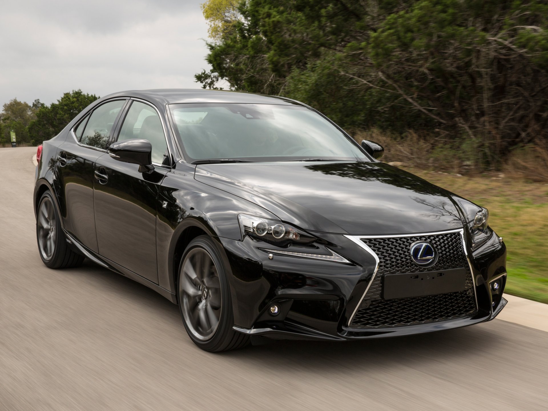 lexus is 300h f-sport straße auto geschwindigkeit