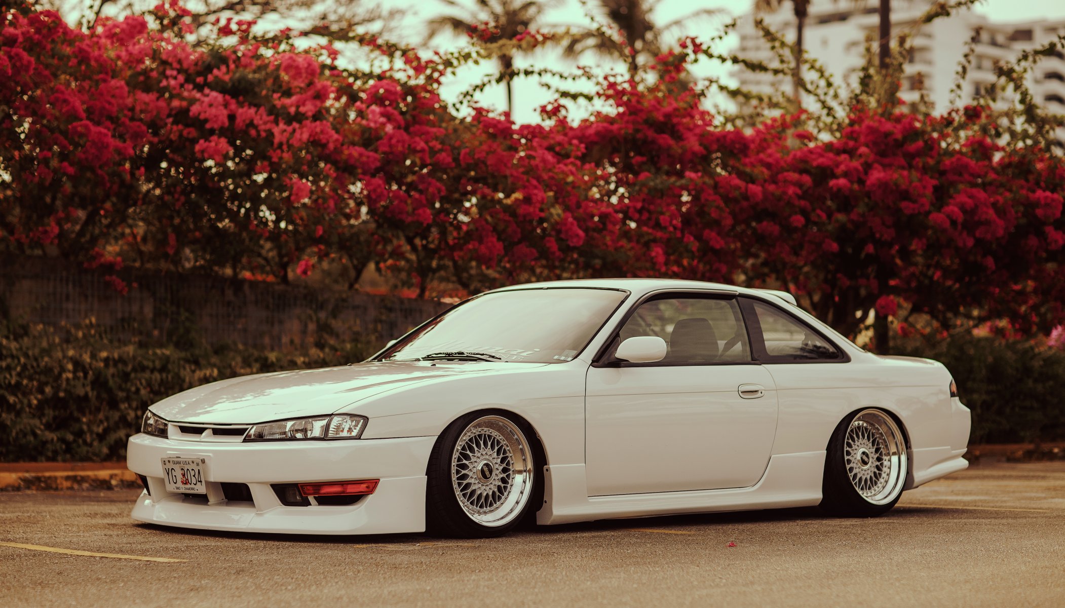 nissan silvia weiß s14 position nissan weiß blumen tuning