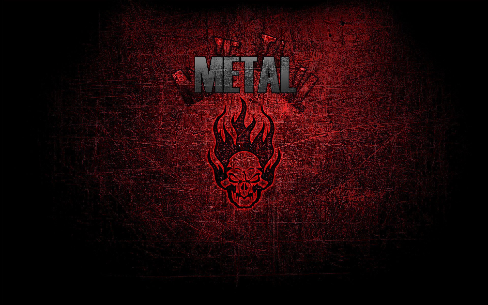 metal musique crâne style metal emblème logo métal feu